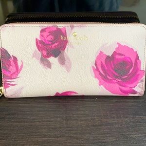 Katespade large zip around wallet